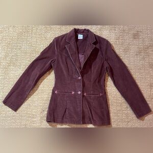 Vintage wrangler juniors 11 corduroy western jacket in brown
